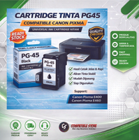 (COD) Cartridge Tinta PG45 Compatible Canon Pixma E400 E460 | Universal Ink Cartridge Hitam Printer
