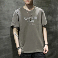 Summer 2025 new men's round-neck short-sleeve printed T-shirt, casual and fashionable, versatile box