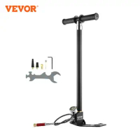 VEVOR PCP Hand Pump 4 Stage 30Mpa 4500PSI High Pressure PCP Air Rifile Filling Stirrup Pump for Airguns, Paintball Filling, Tire