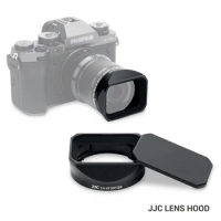 JJC Square Shape Metal Lens Hood for Fujifilm XF 30mm F/2.8 R LM WR Macro Lens for XT5 XT4 XT3 XT30II XT30 XH2 XH2S XE4 XA7
