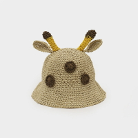 3一5歲兒童草帽漁夫帽可愛夏季薄款防曬遮陽太陽帽子夏天涼帽女孩