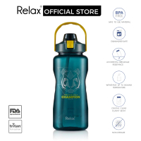 RELAX D7420 Tritan Botol Air Water Bottle With Straw BPA Free Bottles - (2000ml)