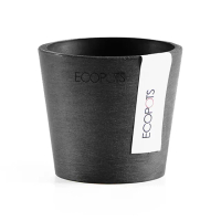 【HOLA】Ecopots 阿姆斯特丹 8cm 環保盆器 深灰色
