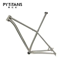 Best Quality !!! PYTITANS Titanium MTB bike frame 27.5er Customzied Frame Titanium Alloy GR9 17” Factory Directly Selling