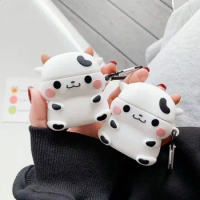 Cute Cow Case for AirPods Pro2 Airpod Pro 1 2 3 Bluetooth Earbuds Charging Box Protective Earphone Case Cover