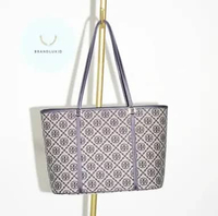 Tory Burch T Monogram Small Zipped Tote Bag Tory Navy