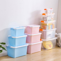 收納箱 透明塑料特大號加厚儲物箱玩具整理箱 家用衣柜衣服收納盒