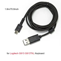 1.8m/70.8inch USB Cable for Logitech G913 G913TKL Keyboard Data Cables Game Accessories