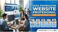 Jasa Pembuatan Website Profesional + Domain Hosting 5 Tahun | Website Company Profile Toko Online UM