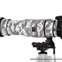 For Sigma APO 50-500mm F/4-6.3 EX DG HSM Lens Protective Case Guns Sleeve Foto Bag Lens Camouflage Coat Rain Cover