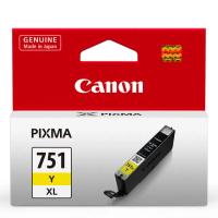 【Canon】官方直營 CLI-751XL-Y原廠黃色高容量XL墨水匣(適用：MG5470/MG5570/MG5670/MG6370/MG7570/MG7170)