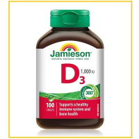 JAMIESON 健美生維生素D3營養片100片 VITAMIN D3 1000IU 100 TABLETS