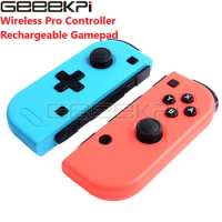 GeeekPi Game Controller Pair Wireless Pro Controller Rechargeable Gamepad for Nintendo Switch-Red Blue