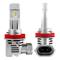 หลอดไฟ LED ไฟหน้า, H11 H8 H9 H16, 12000Lm ต่อชุด, 6500K สีขาวเย็น, แพ็ค 2, ไร้สาย, หลอดไฟ LED ไฟหน้า