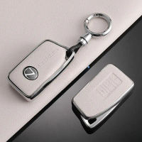 hot 3/4 Button TPU Leather Car Key Cover Case Holder Keychain for Lexus NX IS RX ES GX LX LS UX GS 2