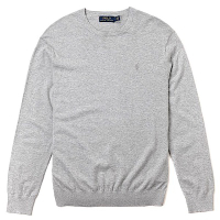 Polo Ralph Lauren 經典刺繡標誌針織長袖T恤-灰色