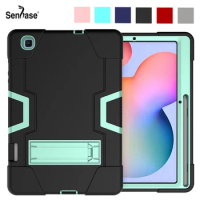 For Samsung Galaxy Tab S6 Lite 10.4 2020 2022 SM-P610 SM-P615 Case Shockproof Kids Safe PC Silicon Hybrid Stand Tablet Cover