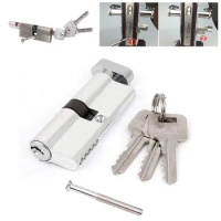 Lock Cylinder Security Lock Core Thumb Turn Cylinder Barrel Door Lock UPVC Anti Pick 35/35 With 3 Keys For Bedroom