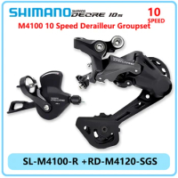 SHIMANO Deore 1X10 Speed Derailleurs Groupset for MTB Bike Shifter SL-M4100 RD-M4120-SGS Rear Derailleur Groupset Original Parts