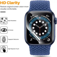 HD Film Screen Protector For Apple Watch 45mm 41mm 44mm 40mm 42mm (Not tempered Glass) iWatch Protector series 3 4 5 SE 6 7 8