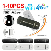 1-10pcs 4G WiFi Router Mini Wireless Router 150Mbps Modem Stick Pocket Unlimited Internet For Cottage Mobile Wifi Hotspots