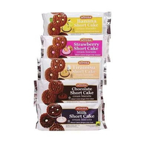 Camilan / Makanan Ringan Khong Guan Serena Short Cake Cream Biskuit Tiramisu, Strawberry, Coklat, Ba