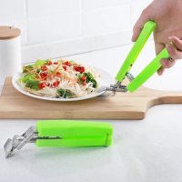 Hot Bowl Holder Dish Clamp Pot Pan Gripper Clip Hot Dish Plate Bowl Clip Retriever Tongs Silicone Handle Kitchen Tool