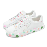 【SKECHERS】休閒鞋 Eden Lx-Soft Spot 女鞋 白 多色 緩衝 皮革 板鞋 小白鞋(185143-WMLT)