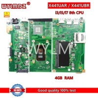 X441UA i3/i5/i7 CPU 4GB RAM Mainboard For Asus X441UV F441U A441U X441UAK X441UAR X441U X441UVK X441UB Laptop Motherboard