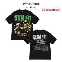TSHIRT SUM 41 / 100 Polyester 200GSM HIGH COLLAR VINTAGE KAIN SEJUK OVERSIZE LELAKI PEREMPUAN UNISEX