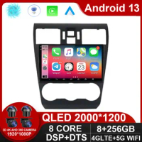Android 13 Car Radio For Subaru Forester 4 SJ XV WRX 2012- 2015 2018 Stereo GPS Navi Car Multimedia Player Carplay NO 2Din DVD