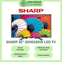 SHARP 32HD1500i / 2T-C32HD1500i / 32HD1500 LED DIGITAL TV 32 Inch