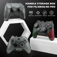 Transparent Handle Case For XBOX Series S X Controller Protective Storage Case For PS5/Switch Pro Gamepad Dust-proof Cover Shell