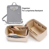 For Longchamp LE PLIAGE Backpack Felt Purse Insert Organizer Women and Men Travel Rucksack Shapers Tote Bags Storage Divider