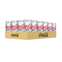 【Coca-Cola 可口可樂】纖維+ 易開罐330ml x2箱(共48入;24入/箱)