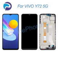 for VIVO Y72 5G LCD Screen + Touch Digitizer Display 2408*1080 V2041 For VIVO Y72 5G LCD Screen Display