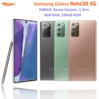 Samsung Galaxy Note20 5G N981N 256GB Original Unlocked Mobile Phone Exynos 990 Octa Core 6.7" 64MP&amp;Dual 12MP Triple 8GB RAM NFC
