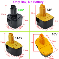 NI-CD NI-MH Battery Plastic Case Box Shell For Dewalt 9.6V 12V 14.4V 18V Nickel Cadmium Nickel Metal Hydride Cell Housings