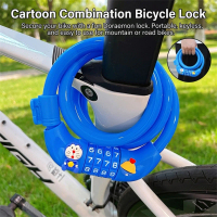 Cartoon Pattern Combination Lock for Bicycle Anti Theft Portable Combination Lock