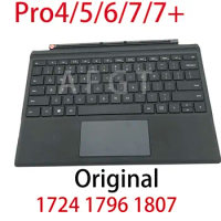 AA+ Original Keyboard Tablet For Microsoft Surface Pro4 Pro5 Pro6 Pro7 Pro7+ Black US Version Touchpad Keyboard Replacement
