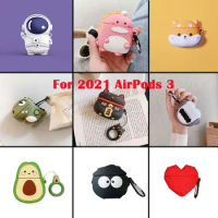 2021 Silicone Case For AirPods 3 Wireless Bluetooth Earphone Protective Case For Apple airpods 3 Cover Case