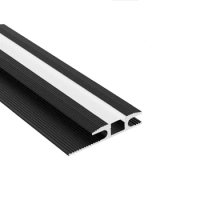 64*13mm 1M/PCS Residential Floor Carpet LED Strip Diffuser Aluminum Channel Profile for 12mm LED Strip Light