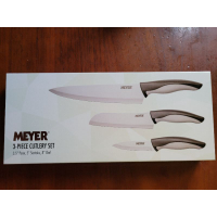 美亞刀具組 MEYER萬用廚刀三件組 主廚刀 萬用刀 三德刀 安麗贈刀