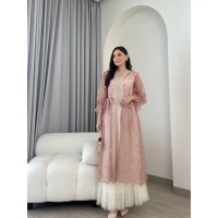 Amora Outer brokat premium modern mewah elegan Atasan Tunik wanita Lengan Panjang / Baju Kondangan