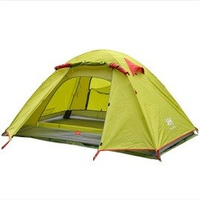 戶外露營旅遊登山專業超輕雙層鋁杆帳篷3人三季帳篷-7601001