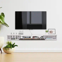 Pmnianhua Floating TV Console,63'' Wall-Mounted Media Console TV Cabinet Floating TV Stand Entertainment Shelf