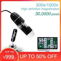 Mikroskop Microscope Digital 1600X 8 LED Zoom Endoscope USB with Bracket 1600x Digital USB Microscop