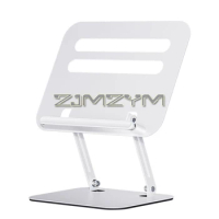 Multifunctional Reading Stand Carbon Steel Height Angle Adjustable Universal Reading Support with Hidden Book Clip