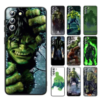 Marvel Hulk Hulk For Samsung S22 S21 S20 Ultra PRO FE 5G Plus S10e S9 S8 S7 S6 Plus Edge Black Silicone Phone Cover Funda Case