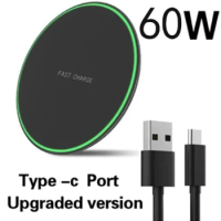 60w Wireless Charger For OnePlus 9 Pro 8T LG Wing Velvet V30 V30S V35 V40 V50 V60 G8 G8X ThinQ Fast Charging Dock Station